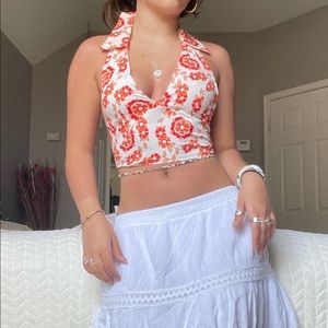 SheIn Floral Halter Top